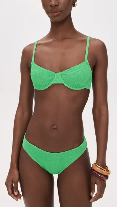 Solid & Striped The Eva Bikini Bottoms Turtle Green | Thumbnail 4