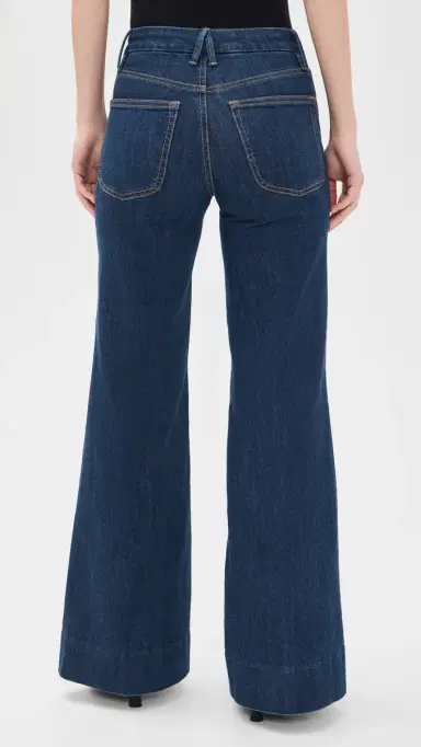 Good American Good Waist Palazzo Jeans Indigo19 | Thumbnail 3