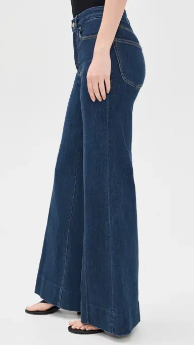 Good American Good Waist Palazzo Jeans Indigo19 | Thumbnail 4