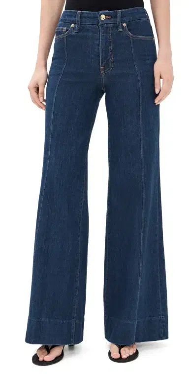 Good American Good Waist Palazzo Jeans Indigo19 | Thumbnail 1