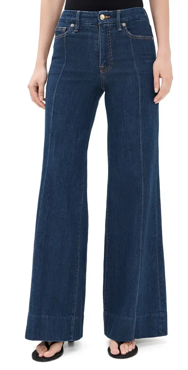 Good Waist Palazzo Jeans Indigo19