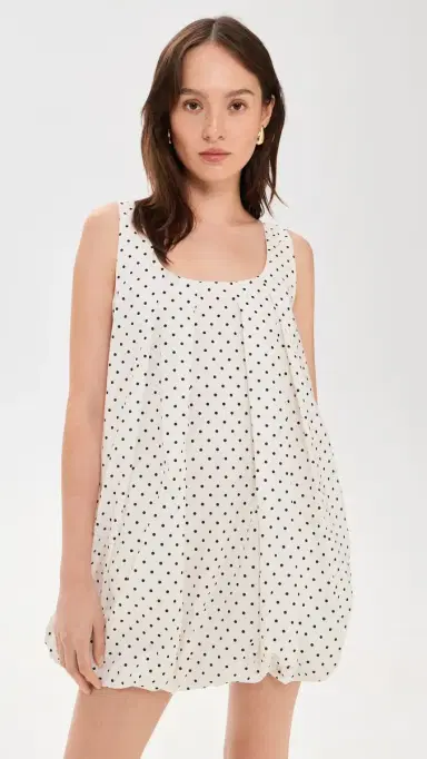 Maude Club Damson Dress White Black Dots M | Thumbnail 2 Maude Club Damson Dress White Black Dots M | Thumbnail 2