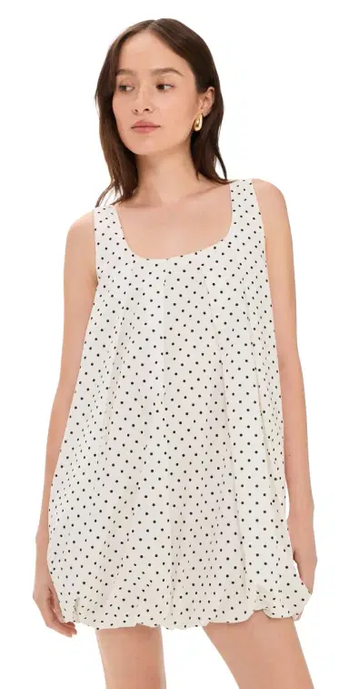 Maude Club Damson Dress White Black Dots M | Thumbnail 1 Maude Club Damson Dress White Black Dots M | Thumbnail 1