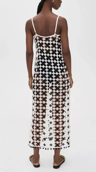 Ramy Brook Cleo Dress Black/andstone Crochet | Thumbnail 3