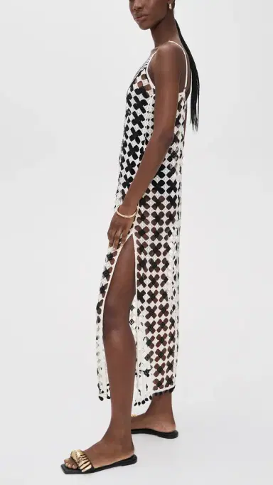 Ramy Brook Cleo Dress Black/andstone Crochet | Thumbnail 4