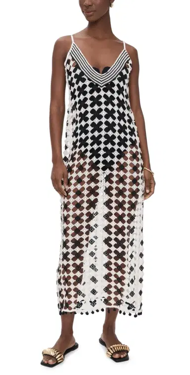 Ramy Brook Cleo Dress Black/andstone Crochet | Thumbnail 1