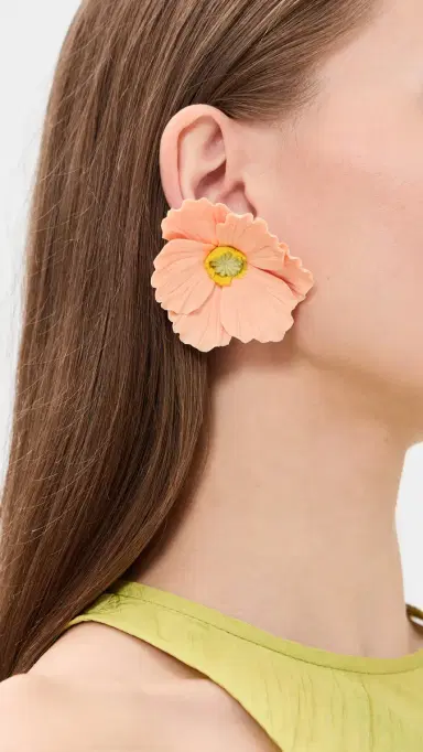 Jennifer Behr Demetria Earrings Peony One Size | Thumbnail 3