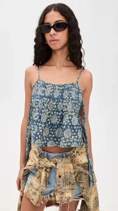 R13 Square Neck Tie Cami | Thumbnail 2 R13 Square Neck Tie Cami | Thumbnail 2