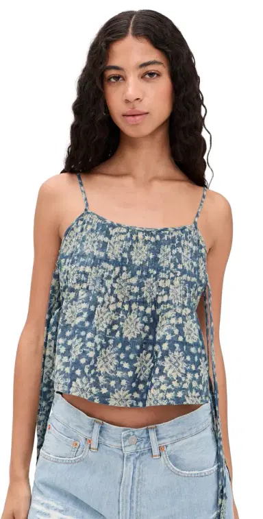 R13 Square Neck Tie Cami | Thumbnail 1 R13 Square Neck Tie Cami | Thumbnail 1