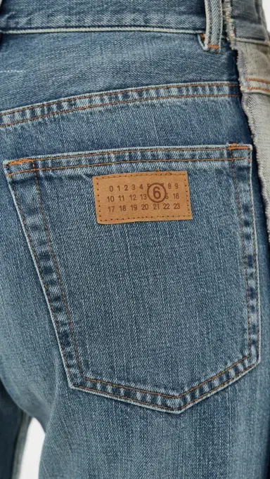 MM6 Maison Margiela 5 Pockets Jeans Blue | Thumbnail 6