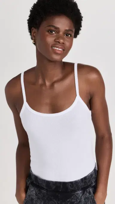 COTTON CITIZEN Verona Spaghetti Tank White | Thumbnail 2