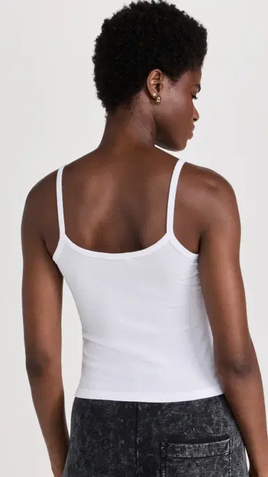 COTTON CITIZEN Verona Spaghetti Tank White | Thumbnail 3
