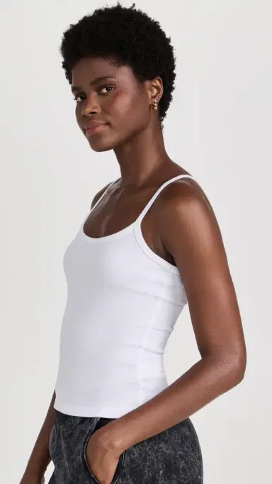 COTTON CITIZEN Verona Spaghetti Tank White | Thumbnail 4