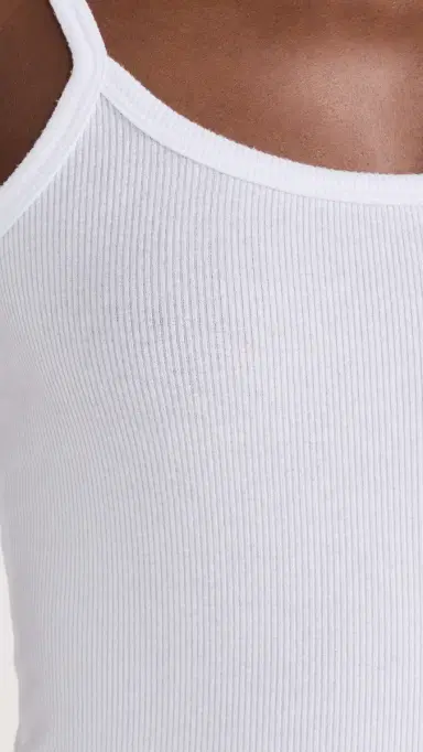 COTTON CITIZEN Verona Spaghetti Tank White | Thumbnail 6