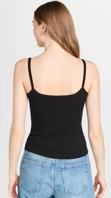 COTTON CITIZEN Verona Spaghetti Tank Jet Black | Thumbnail 3