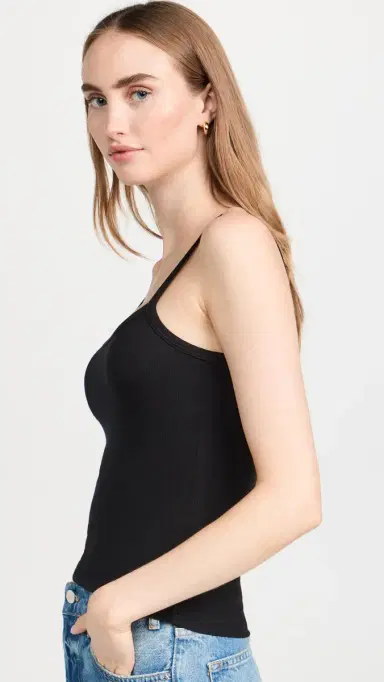 COTTON CITIZEN Verona Spaghetti Tank Jet Black | Thumbnail 4