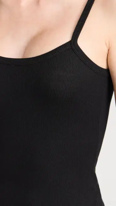 COTTON CITIZEN Verona Spaghetti Tank Jet Black | Thumbnail 6
