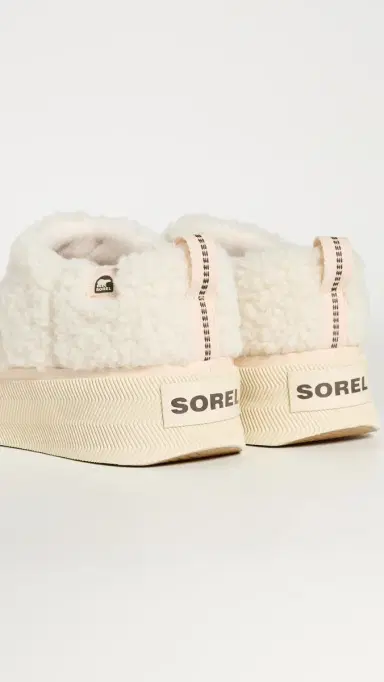 Sorel Out N About IV Mini Puffy Slippers Natural/Chalk | Thumbnail 4