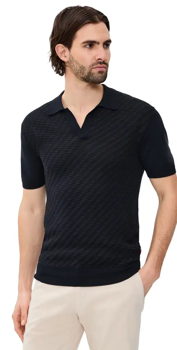 Horton Jacquard Polo Night Iris
