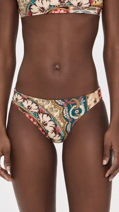 Agua Bendita Ilu Plume Reversible Full Coverage Bikini Bottoms Multicolor XS | Thumbnail 2