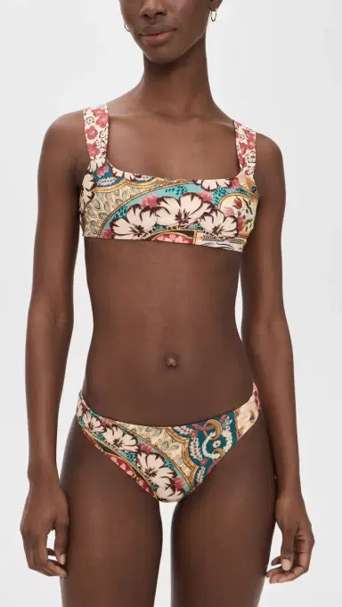 Agua Bendita Ilu Plume Reversible Full Coverage Bikini Bottoms Multicolor XS | Thumbnail 5