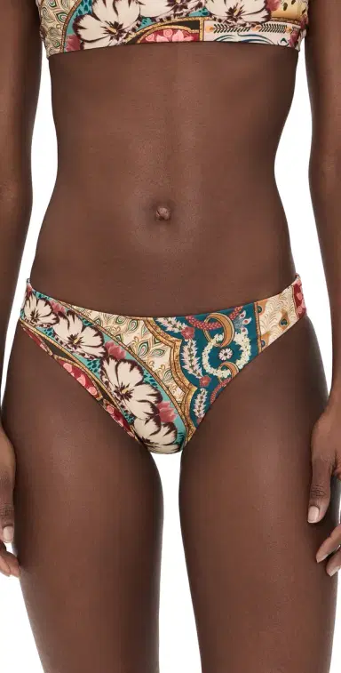 Agua Bendita Ilu Plume Reversible Full Coverage Bikini Bottoms Multicolor XS | Thumbnail 1
