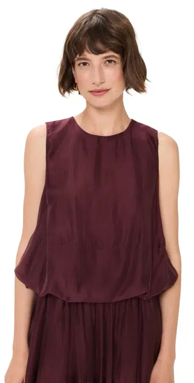 MEIMEIJ Sleeveless Balloon Top Sangria | Thumbnail 1 MEIMEIJ Sleeveless Balloon Top Sangria | Thumbnail 1
