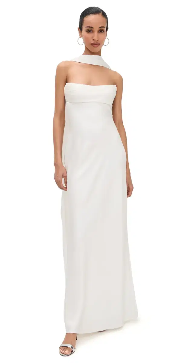 adeleine Strapless axi Dress Pearl