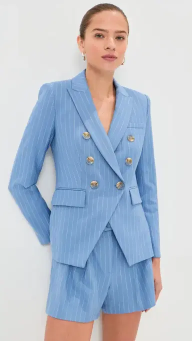 Veronica Beard Miller Dickey Jacket Blue Jay/Dove 0 | Thumbnail 2 Veronica Beard Miller Dickey Jacket Blue Jay/Dove 0 | Thumbnail 2