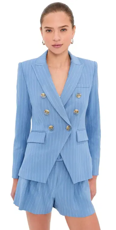 Veronica Beard Miller Dickey Jacket Blue Jay/Dove 0 | Thumbnail 1 Veronica Beard Miller Dickey Jacket Blue Jay/Dove 0 | Thumbnail 1