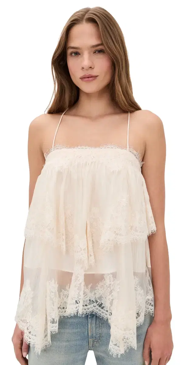 Ophelia Lace Cami Pastel Yellow