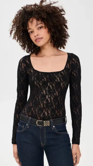 Hanky Panky Lace Thong Bodysuit Black S | Thumbnail 2 Hanky Panky Lace Thong Bodysuit Black S | Thumbnail 2
