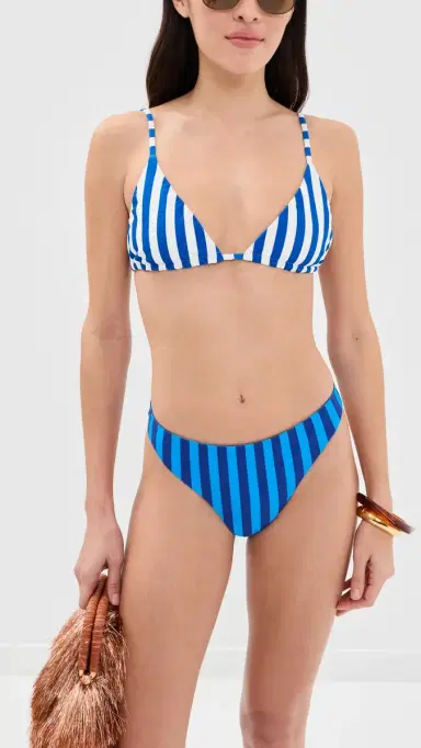 SIMONMILLER Bwai Bikini Bottoms Tonal Blue Stripe | Thumbnail 4