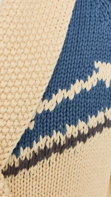 THE GREAT. THE GREAT x Stetson The Western Riding Cardigan Sweater Robin Blue | Thumbnail 6 THE GREAT. THE GREAT x Stetson The Western Riding Cardigan Sweater Robin Blue | Thumbnail 6