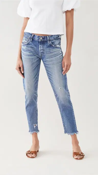 Moussy Vintage Keller Tapered Blue Jeans | Thumbnail 2 Moussy Vintage Keller Tapered Blue Jeans | Thumbnail 2