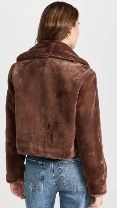 BLANKNYC Espresso Faux Fur Martini Jacket Espresso Martini | Thumbnail 3 BLANKNYC Espresso Faux Fur Martini Jacket Espresso Martini | Thumbnail 3