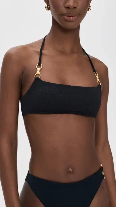 ViX Paula Hermanny Nell Lilian Bikini Top Black | Thumbnail 2
