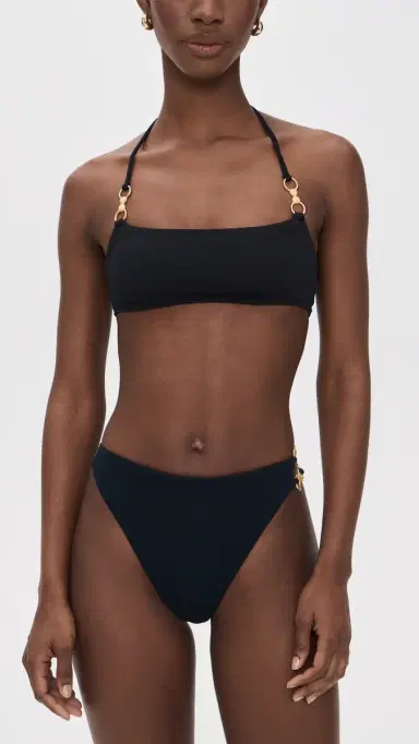 ViX Paula Hermanny Nell Lilian Bikini Top Black | Thumbnail 5