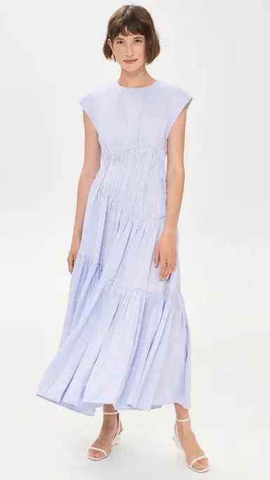 Aje Ecliptica Midi Dress French Blue | Thumbnail 2 Aje Ecliptica Midi Dress French Blue | Thumbnail 2