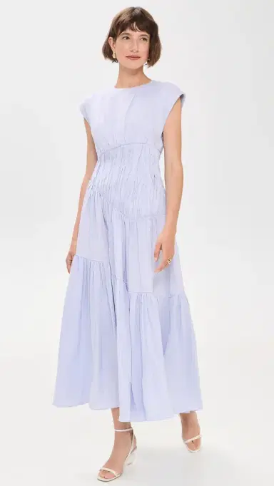 Aje Ecliptica Midi Dress French Blue | Thumbnail 5 Aje Ecliptica Midi Dress French Blue | Thumbnail 5