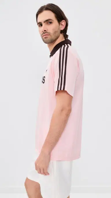 adidas Archive Collar Engineered Jersey andy Pink | Thumbnail 4 adidas Archive Collar Engineered Jersey andy Pink | Thumbnail 4