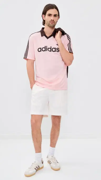 adidas Archive Collar Engineered Jersey andy Pink | Thumbnail 5 adidas Archive Collar Engineered Jersey andy Pink | Thumbnail 5