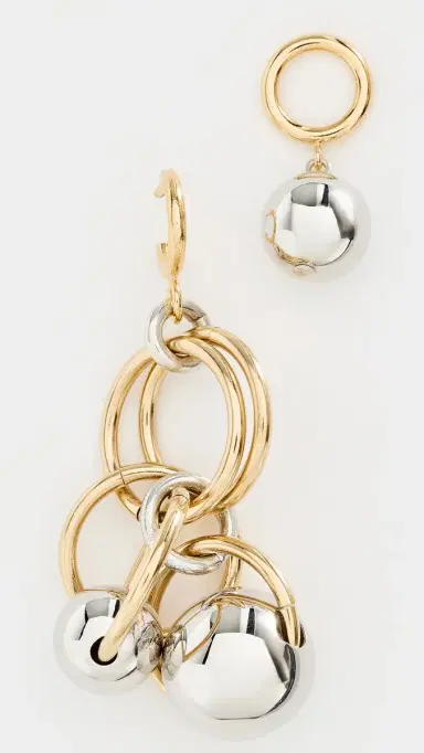 Isabel Marant Elina Earrings Dore/Silver One Size | Thumbnail 2