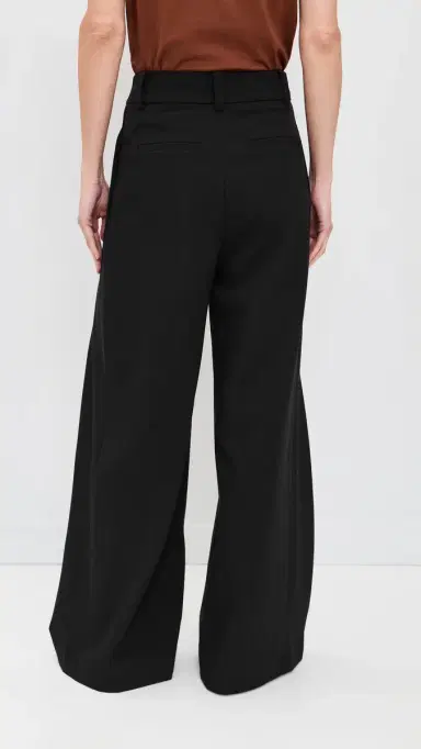 Favorite Daughter Pleats For Days Petite Pants Black 6 | Thumbnail 3