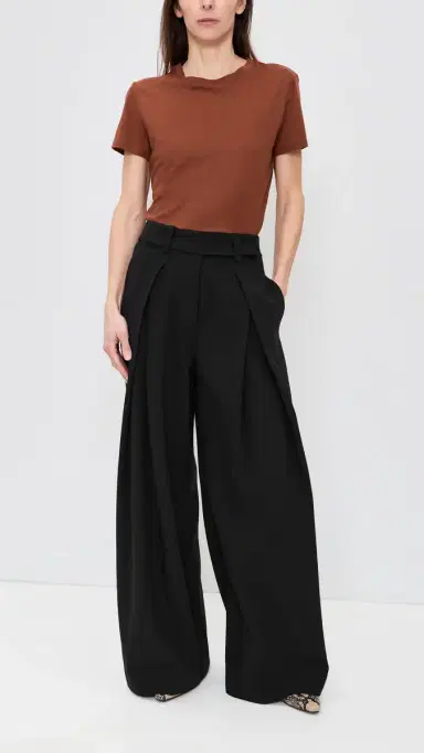 Favorite Daughter Pleats For Days Petite Pants Black 6 | Thumbnail 5