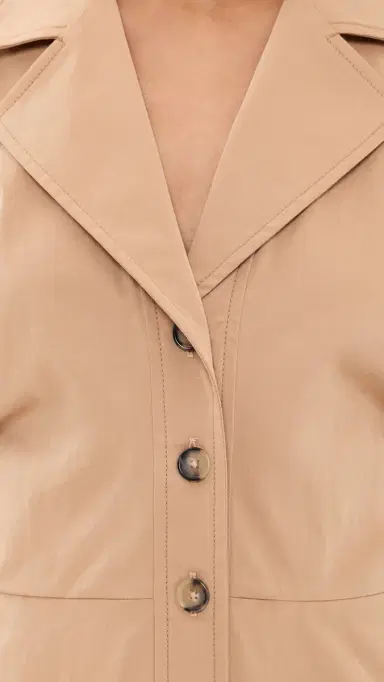 Veronica Beard Orla Dress Khaki 4 | Thumbnail 6