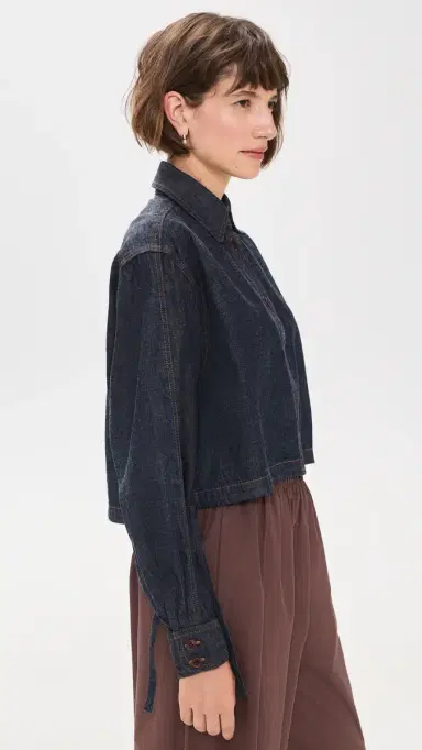 Rachel Comey Denim Base Top Indigo | Thumbnail 4 Rachel Comey Denim Base Top Indigo | Thumbnail 4