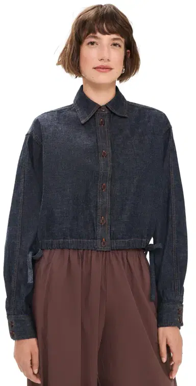Rachel Comey Denim Base Top Indigo | Thumbnail 1 Rachel Comey Denim Base Top Indigo | Thumbnail 1