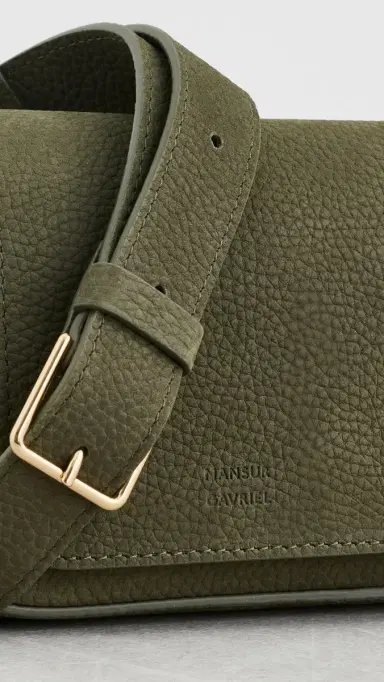 Mansur Gavriel Box Sling Bag Algae One Size | Thumbnail 5 Mansur Gavriel Box Sling Bag Algae One Size | Thumbnail 5