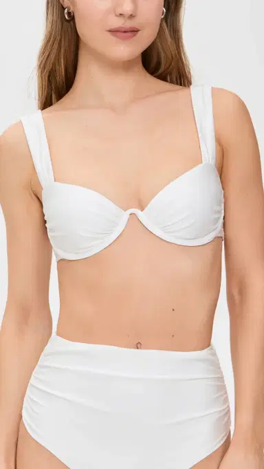 Simkhai Anniston Bikini Top White M | Thumbnail 2